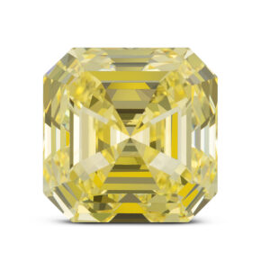 Yellow Emerald Cut Diamond. An internally flawless asset to stand the test of time.