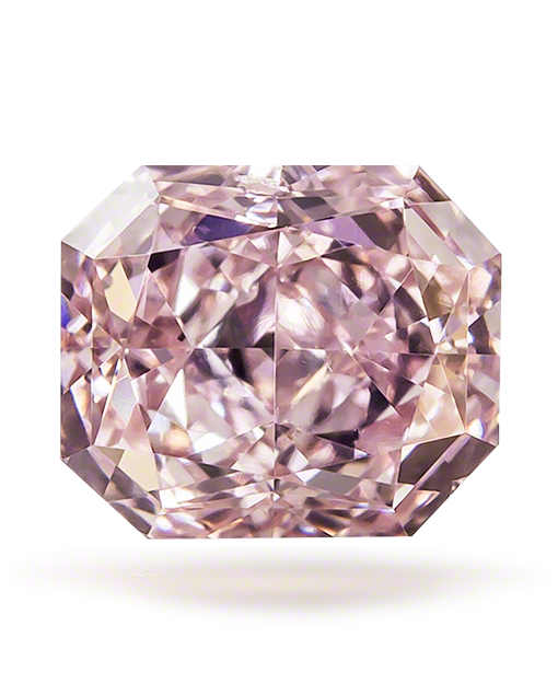 Fancy Pink Diamond Radiant Cut VS2 0.43 ct
